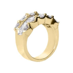 14K White Gold Ladies Diamond Ring 1.95ct 9.8mm -Borcely Jewelry Sales 14k gold ladies diamond ring 195ct p 29452 back yellow