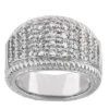 14K White Gold Ladies Diamond Ring 2.48ct
