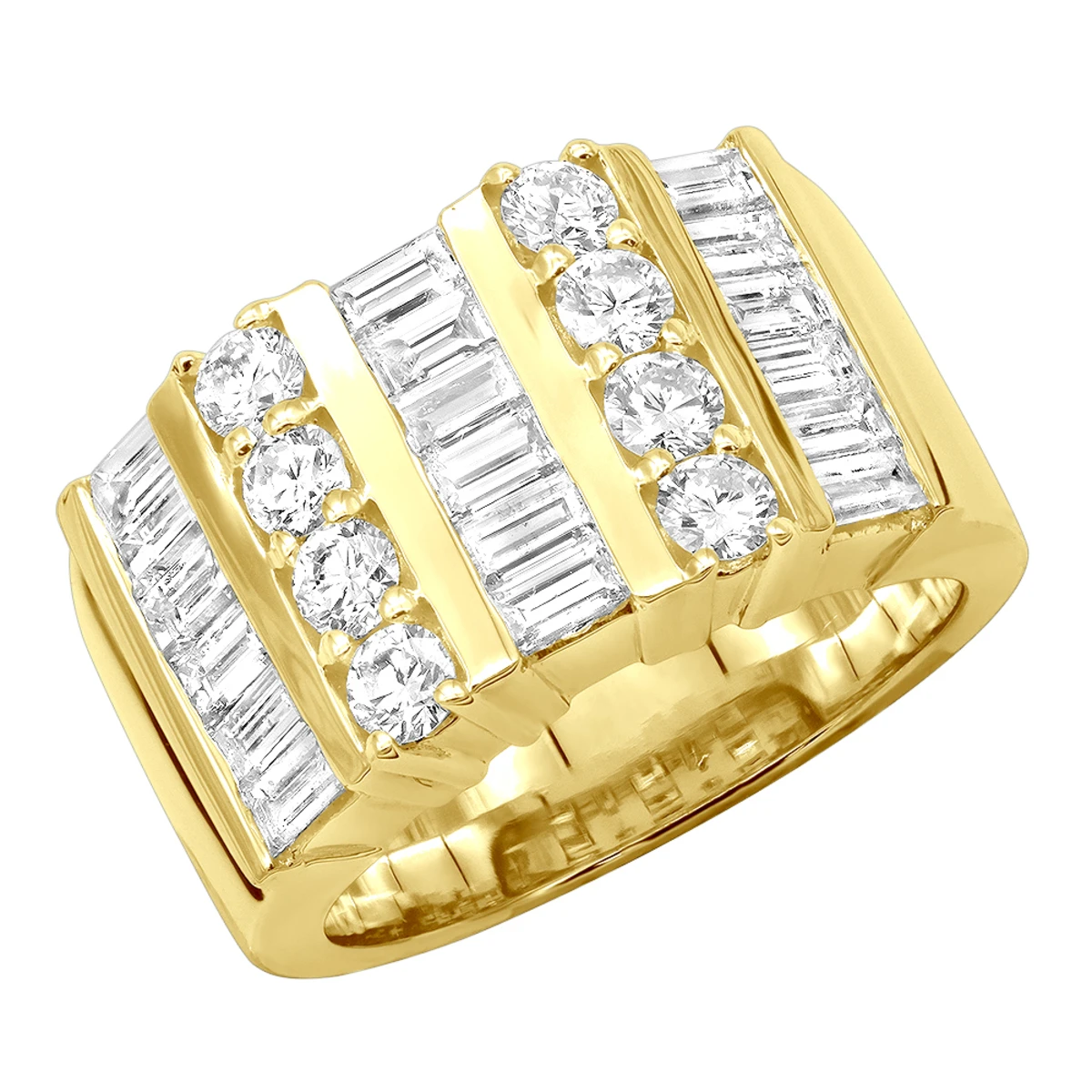 14K Yellow Gold Ladies Diamond Ring 2.60ct 1 14K Yellow Gold Ladies Diamond Ring 2.60ct