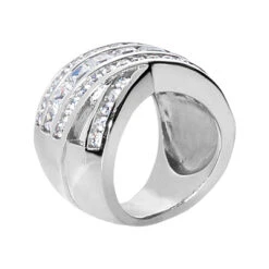 14K White Gold Ladies Diamond Ring 3.43ct -Borcely Jewelry Sales 14k gold ladies diamond ring 343ct p 29646 back white