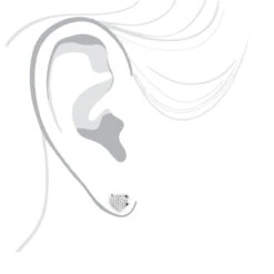 14K White Gold Pave Heart Diamond Stud Earrings 0.33ct 9 14K White Gold Pave Heart Diamond Stud Earrings 0.33ct -Borcely Jewelry Sales 14k gold pave heart diamond stud earrings 033ct p 5810 bodwh