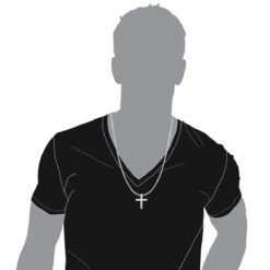 14K White Gold Princess Cut Diamond Cross Necklace 2.55ct -Borcely Jewelry Sales 14k gold princess cut diamond cross necklace 255ct p 26540 bodwh