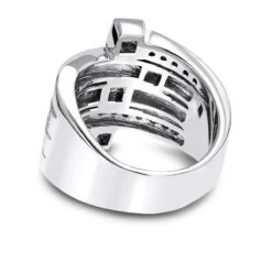 14K White Gold Right Hand Diamond Ring 1.16ct 9 14K White Gold Right Hand Diamond Ring 1.16ct -Borcely Jewelry Sales 14k gold right hand diamond ring 116ct p 29762 backwh