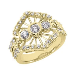 14K White Gold Right Hand Ladies Diamond Ring 1ct 18.4mm 5 14K White Gold Right Hand Ladies Diamond Ring 1ct 18.4mm -Borcely Jewelry Sales 14k gold right hand ladies diamond ring 1ct p 29819 yellow