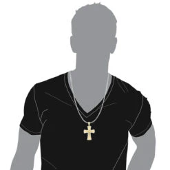 14K Yellow Gold Round Diamond Cross Pendant 1.2ct -Borcely Jewelry Sales 14k gold round diamond cross necklace 141ct p 26530 bodye