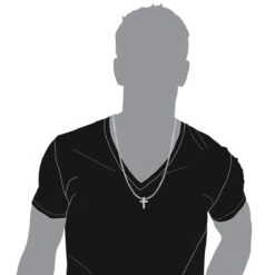 14K White Gold Round Diamond Cross Pendant For Men And Women 0.55ct -Borcely Jewelry Sales 14k gold round diamond cross pendant 055ct p 26506 bodwh