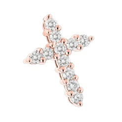 14K White Gold Round Diamond Cross Pendant For Men And Women 0.55ct -Borcely Jewelry Sales 14k gold round diamond cross pendant 055ct p 26506 ro