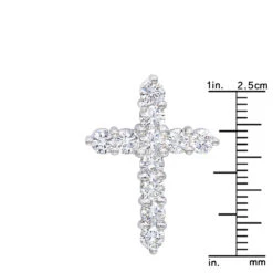 14K White Gold Round Diamond Cross Pendant 1.65ct 10 14K White Gold Round Diamond Cross Pendant 1.65ct -Borcely Jewelry Sales 14k gold round diamond cross pendant 165ct p 26510 rulerwh