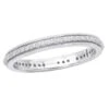 Thin 14K White Gold Round Diamond Eternity Band 0.38ct