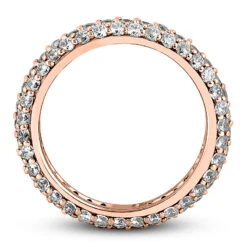 14K White Gold Round Diamond Eternity Band 1.70ct -Borcely Jewelry Sales 14k gold round diamond eternity band 170ct p 24858 additional rose