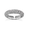 14K White Gold Round Diamond Eternity Band 1.70ct