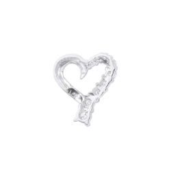 14K Yellow Gold Round Diamond Floating Heart Pendant 0.25ct -Borcely Jewelry Sales 14k gold round diamond floating heart pendant 025ct p 27715 backwh 20191215