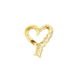 14K Yellow Gold Round Diamond Floating Heart Pendant 0.25ct -Borcely Jewelry Sales 14k gold round diamond floating heart pendant 025ct p 27715 backye 20191215