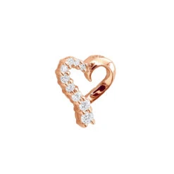 14K Yellow Gold Round Diamond Floating Heart Pendant 0.25ct -Borcely Jewelry Sales 14k gold round diamond floating heart pendant 025ct p 27715 ro 20191215