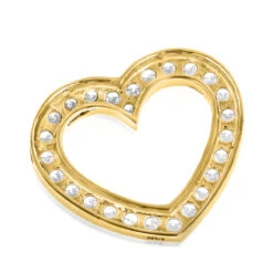 14K Yellow Gold Round Diamond Floating Heart Pendant 1.25ct -Borcely Jewelry Sales 14k gold round diamond floating heart pendant 138ct p 5888 backye