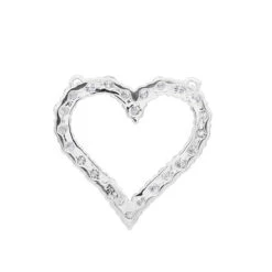 14K White Gold Round Diamond Heart Pendant 3.60ct 29mm -Borcely Jewelry Sales 14k gold round diamond heart pendant 360ct p 27692 backwh
