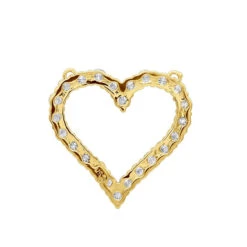 14K White Gold Round Diamond Heart Pendant 3.60ct 29mm -Borcely Jewelry Sales 14k gold round diamond heart pendant 360ct p 27692 backye