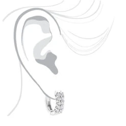 14K Yellow Gold Round Diamond Huggie Earrings 0.44ct -Borcely Jewelry Sales 14k gold round diamond huggie earrings 044ct p 6032 bodwh