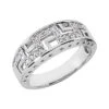 14K White Gold Round Diamond Ladies Ring 0.22ct