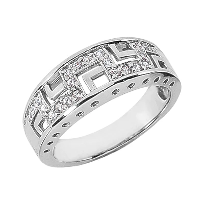 14K White Gold Round Diamond Ladies Ring 0.22ct 1 14K White Gold Round Diamond Ladies Ring 0.22ct