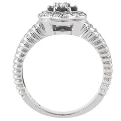 14K White Gold Round Diamond Ladies Ring 0.37ct -Borcely Jewelry Sales 14k gold round diamond ladies ring 037ct p 29094 additional white
