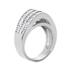 14K White Gold Round Diamond Ladies Ring 1.21ct 13.2mm 6 14K White Gold Round Diamond Ladies Ring 1.21ct 13.2mm -Borcely Jewelry Sales 14k gold round diamond ladies ring 121ct p 29340 back white