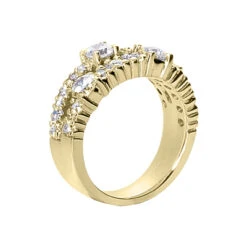 14K White Gold Round Diamond Ladies Ring 1.40ct 8.6mm 7 14K White Gold Round Diamond Ladies Ring 1.40ct 8.6mm -Borcely Jewelry Sales 14k gold round diamond ladies ring 140ct p 29428 back yellow