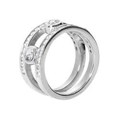 14K White Gold Round Diamond Ladies Ring 1.50ct 10.5mm 6 14K White Gold Round Diamond Ladies Ring 1.50ct 10.5mm -Borcely Jewelry Sales 14k gold round diamond ladies ring 150ct p 29706 back white
