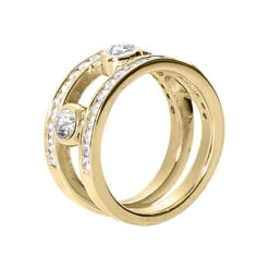 14K White Gold Round Diamond Ladies Ring 1.50ct 10.5mm 7 14K White Gold Round Diamond Ladies Ring 1.50ct 10.5mm -Borcely Jewelry Sales 14k gold round diamond ladies ring 150ct p 29706 back yellow