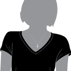 14K White Gold Round Diamond Mini Cross Pendant 0.85ct -Borcely Jewelry Sales 14k gold round diamond mini cross pendant 085ct p 6571 bodwh