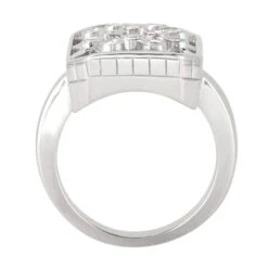 14K White Gold Round Diamond Right Hand Ladies Ring 0.18ct -Borcely Jewelry Sales 14k gold round diamond right hand ladies ring 018ct p 29711 additional white