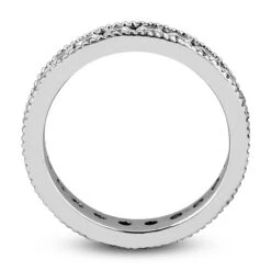 Thin 14K White Gold Round Diamonds Eternity Band 1.54ct -Borcely Jewelry Sales 14k gold round diamonds eternity band 154ct p 24833 additional white