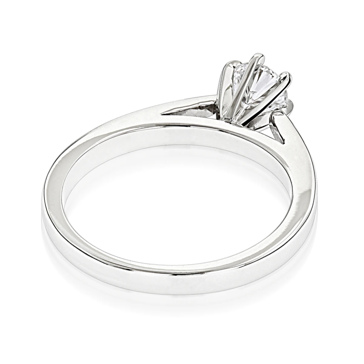 14K White Gold Solitaire Engagement Ring 0.40ct 2.3mm 4 14K White Gold Solitaire Engagement Ring 0.40ct 2.3mm - Image 4