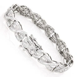 14K Yellow Gold Women's Baguette Diamond Bracelet 4 Ct 9 14K Yellow Gold Women's Baguette Diamond Bracelet 4 Ct -Borcely Jewelry Sales 14k gold womens baguette diamond bracelet 495ct p 5778 backwh