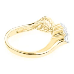 14K White Gold Women's Diamond Journey Ring 0.4ct -Borcely Jewelry Sales 14k gold womens diamond journey ring 054ct p 234 backye