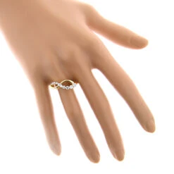 14K White Gold Women's Diamond Journey Ring 0.4ct -Borcely Jewelry Sales 14k gold womens diamond journey ring 054ct p 234 bodye