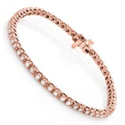 14K White Gold Round Diamond Tennis Bracelet For Women 1 3/4ct G/VS -Borcely Jewelry Sales 14k round diamond tennis bracelet 171ct p 22479 ro