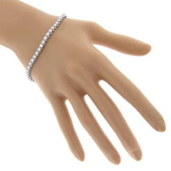 Round G VS Diamond Tennis Bracelet 4.4ct 14K White Gold 9 Round G VS Diamond Tennis Bracelet 4.4ct 14K White Gold -Borcely Jewelry Sales 14k round diamond tennis bracelet 440ct p 22480 bodwh