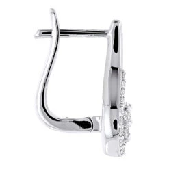 14K White Gold Swirl Diamond Earrings For Women 0.75ct 8 14K White Gold Swirl Diamond Earrings For Women 0.75ct -Borcely Jewelry Sales 14k swirl diamond earrings 075ct p 22553back