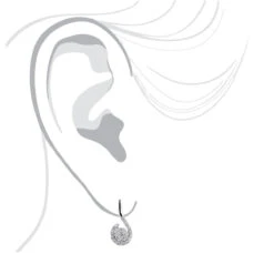 14K White Gold Swirl Diamond Earrings For Women 0.75ct 9 14K White Gold Swirl Diamond Earrings For Women 0.75ct -Borcely Jewelry Sales 14k swirl diamond earrings 075ct p 22553bod