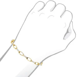 14K White Gold Round Diamond Bracelet For Women 1 Carat -Borcely Jewelry Sales 14k two tone gold round diamond bracelet 125ct p 6304 bodye