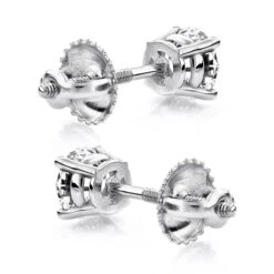 14K White Gold Diamond Stud Earrings Round Cut 1.50ct 9 14K White Gold Diamond Stud Earrings Round Cut 1.50ct -Borcely Jewelry Sales 14k white gold diamond stud earrings round cut 150ct p 5629 backwh