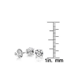 14K White Gold Diamond Stud Earrings Round Cut 1.50ct 11 14K White Gold Diamond Stud Earrings Round Cut 1.50ct -Borcely Jewelry Sales 14k white gold diamond stud earrings round cut 150ct p 5629 rulerwh