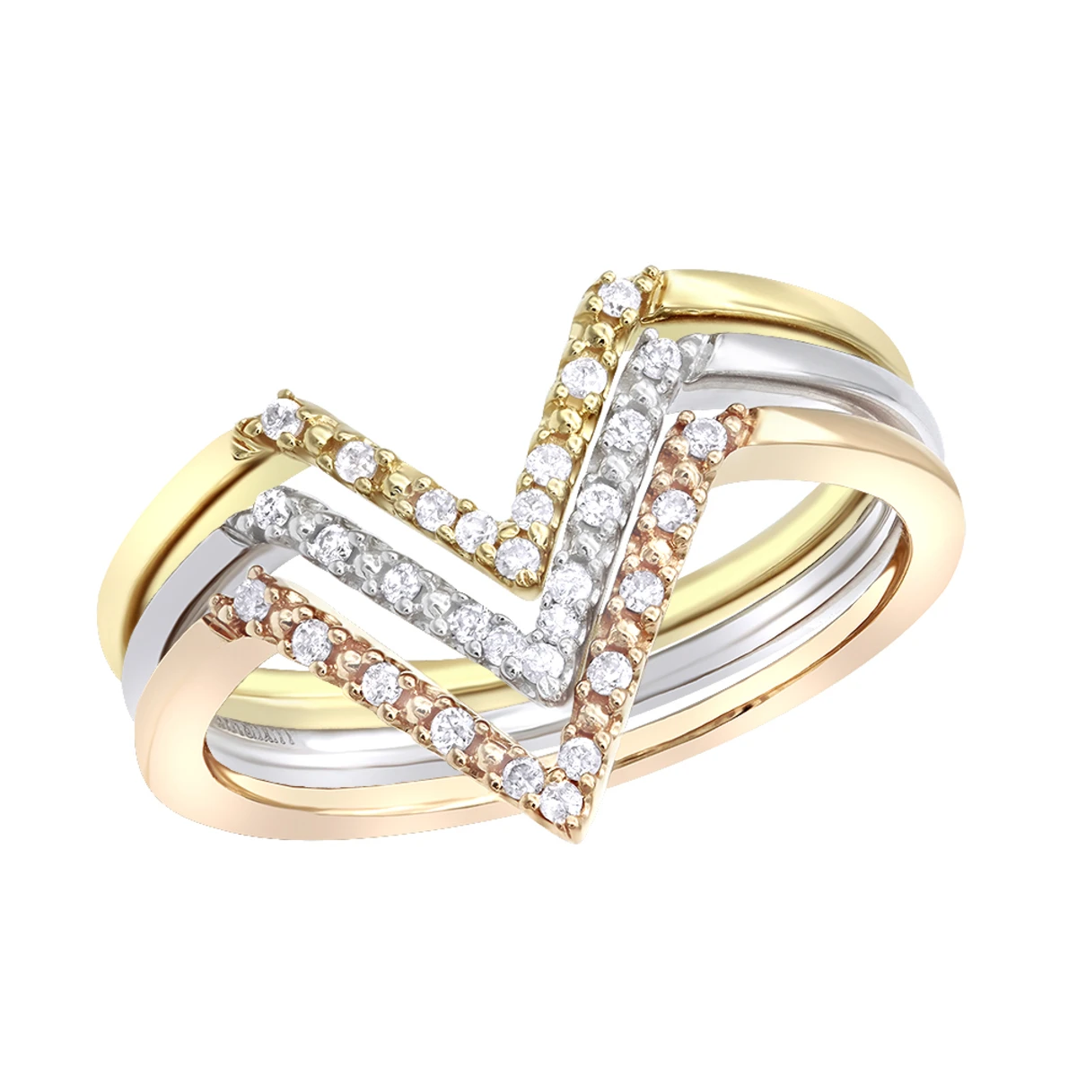 Stackable Diamond Ring Set For Women 14K Gold Bands 1 Stackable Diamond Ring Set For Women 14K Gold Bands