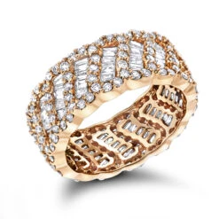 18K Yellow Gold Designer Diamond Eternity Band 2.5ct -Borcely Jewelry Sales 18k gold designer diamond eternity band 241ct p 23010 ro