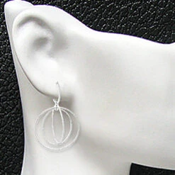 18K White Gold Diamond Circle Dangle Earrings 2.25ct 5 18K White Gold Diamond Circle Dangle Earrings 2.25ct -Borcely Jewelry Sales 18k gold diamond circle dangle earrings 225ct p 22506bod