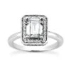 18K White Gold Diamond Engagement Ring 1.11ct 2.65mm