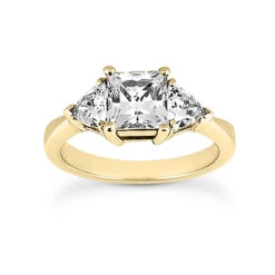 18K White Gold Diamond Engagement Ring Set 0.70ct -Borcely Jewelry Sales 18k gold diamond engagement ring set 070ct p 33030 back yellow 20220426