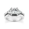 18K White Gold Diamond Engagement Ring Set 0.70ct