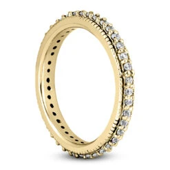 Thin 18K White Gold Diamond Eternity Band 0.38ct -Borcely Jewelry Sales 18k gold diamond eternity band 038ct p 30496 back yellow 20220426